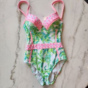SOLD 🐊🌴 Lilly Pulitzer Women's Palma Fresh Citrus One-Piece Swimsuit XS 2